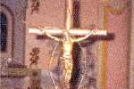 Croce dell'altare maggiore e lampada a navicella